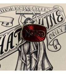 Pin's Norton rouge