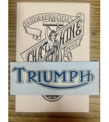 décalque Triumph bleu...