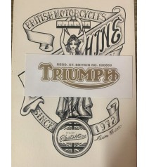 Décalque Triumph plaque...
