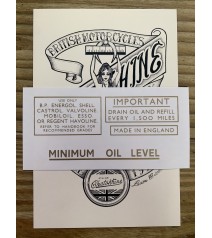 kit décalques Minium oil level