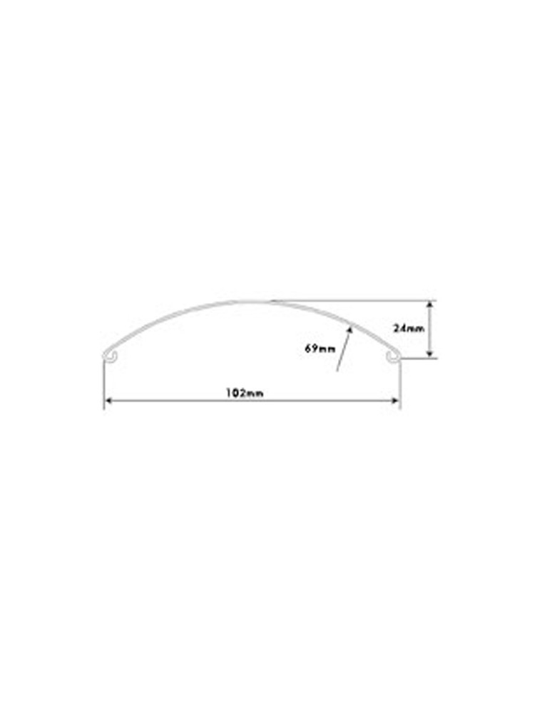 Garde boue universel acier avant 4" x 19"