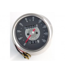 Compteur Smiths replica pré-70 fond gris en Km/h
